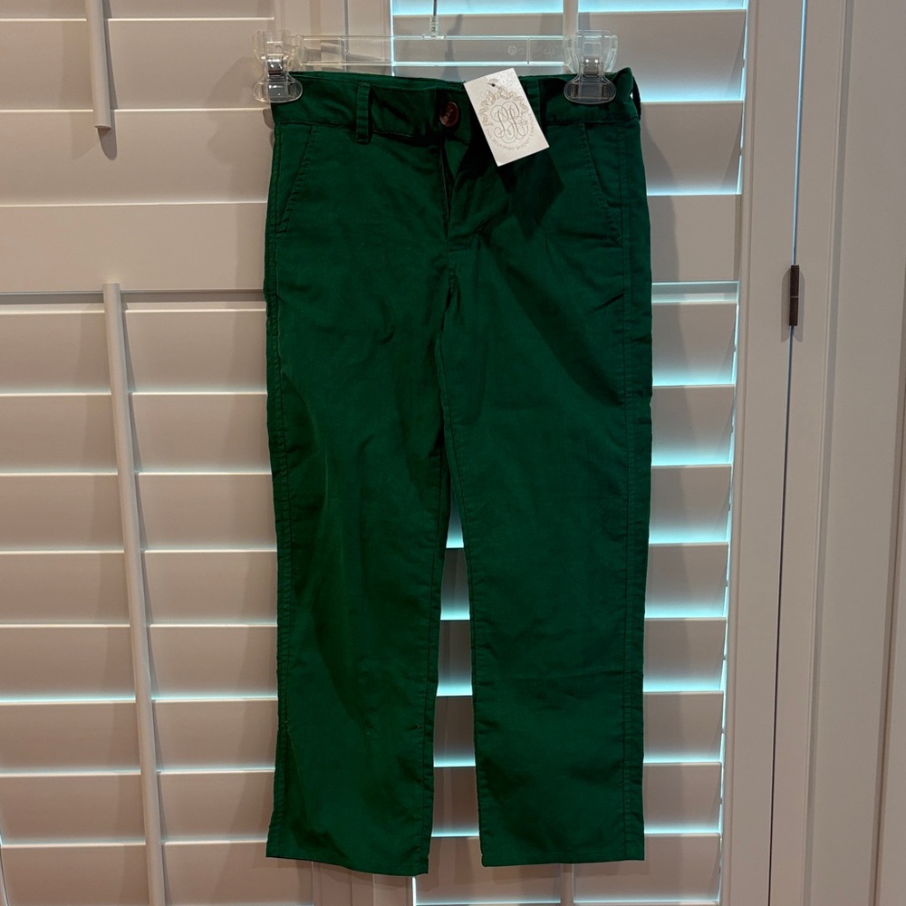 The Beaufort Bonnet Company Boys Prep School Pant  Green Corduroy Chinos
